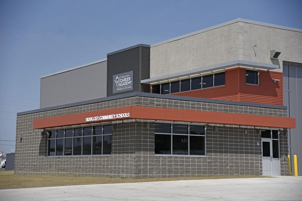 The Sioux City Schools Career Academy construction trades facility completed this summer. The 12,000-square-foot addition to the Harry Hopkins Center along Business Highway 75. The building is intended to provide a controlled environment for students to build two houses simultaneously.