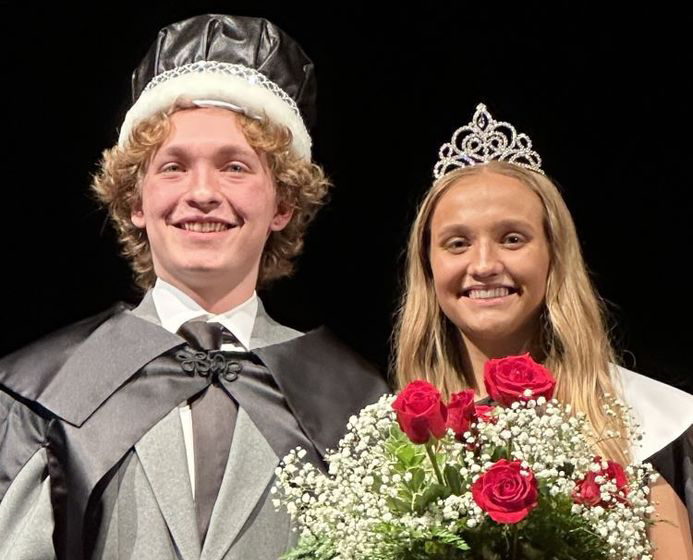 East High School King Tyler Tolvanen and Queen Ivy Mehlhaff