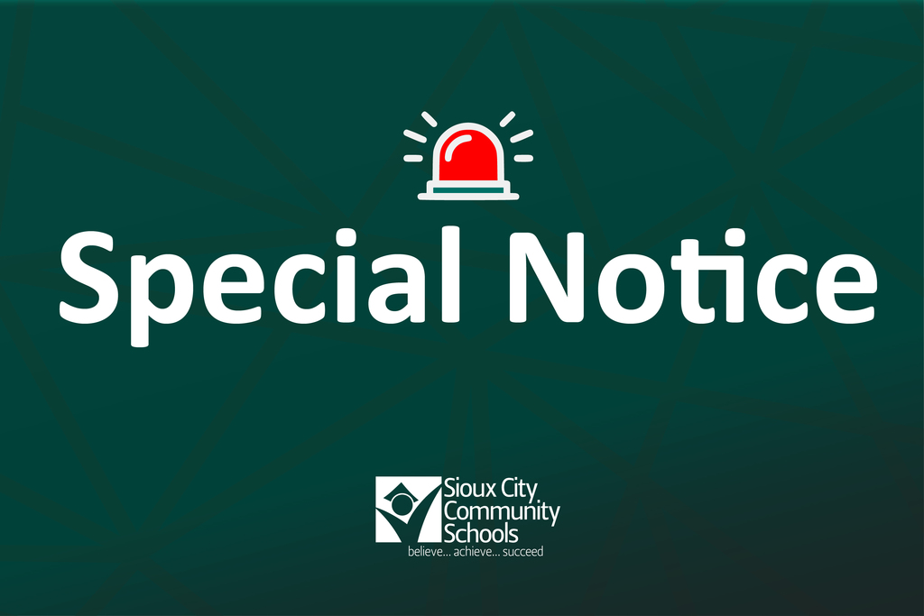 Special Notice Graphic