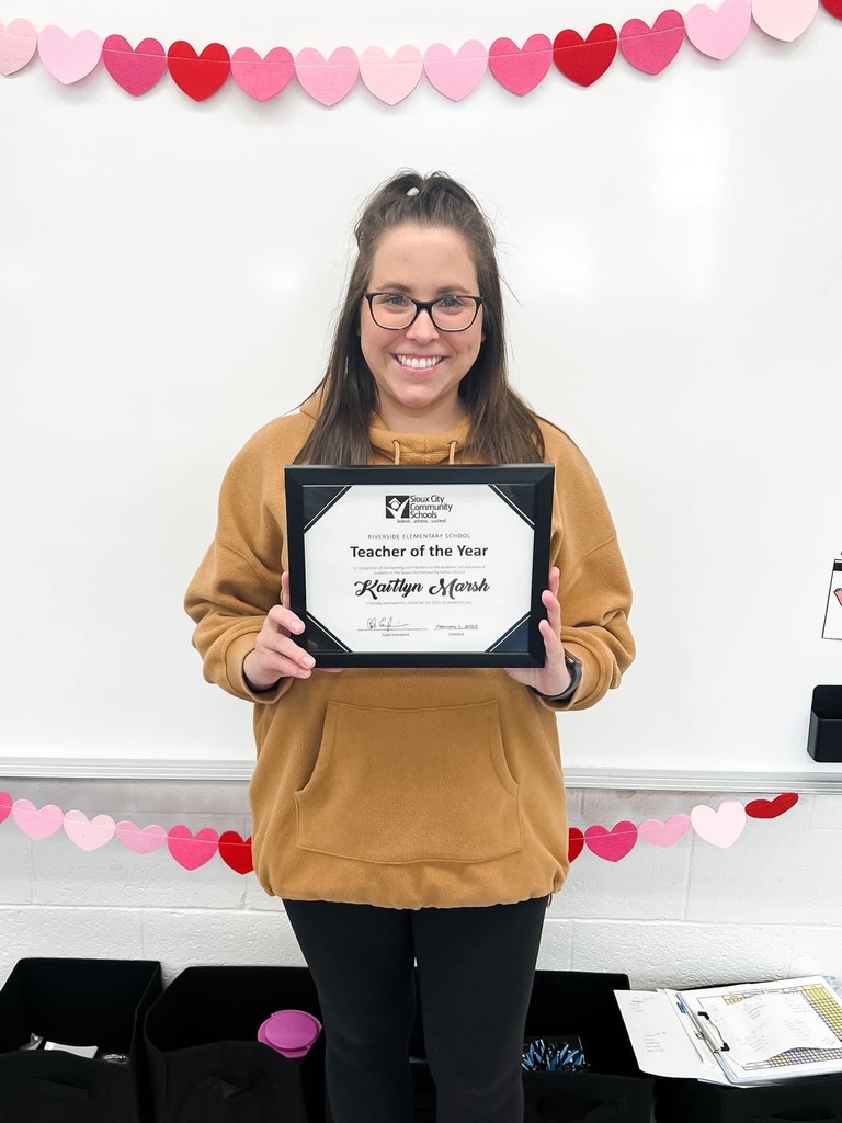 Ms. Marsh is the Teacher of the Year at Riverside