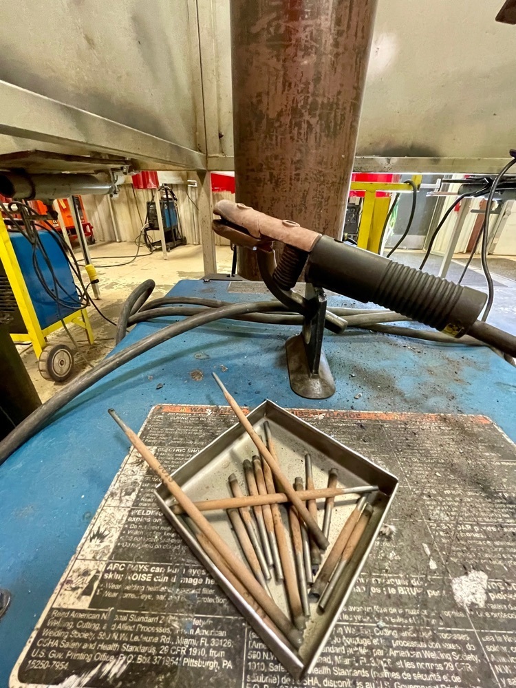 welding booth and equipment